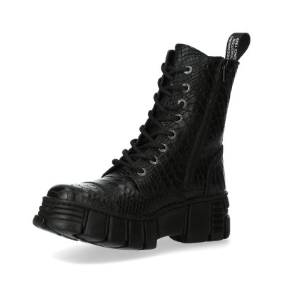 画像5: M-WALL126-S8 PITON ESCAMA NEGRO BRILLO, TOWER CASCO NEGRO lateral