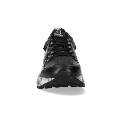 画像4: M-CHRONO006-S7 CALF NEGRO BRILLO, CHRONO sin cuchilla, sin pasacordon, TAMPONADO A MANO, CHRONO CAMUFLAJE