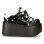 画像2: M-120N-S49 CHAROL ARRUGADO NEGRO, CHAROL ARRUGADO NEGRO, NAPA BLANCA, MARTE NEGRO (2)