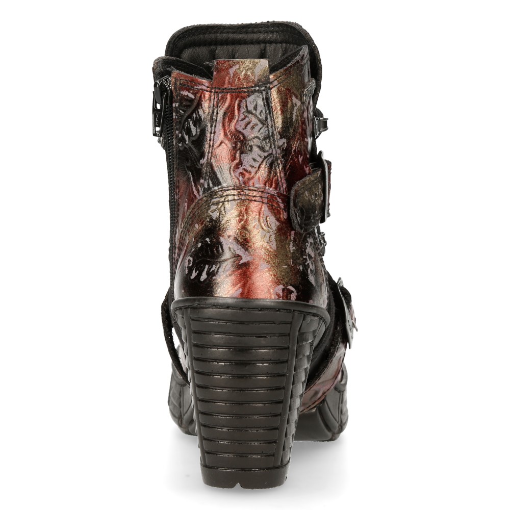 画像6: M-TRCASCO004-S3 ECO VEGAN VINTAGE FLOWER ROJO, TR CASCO NEGRO